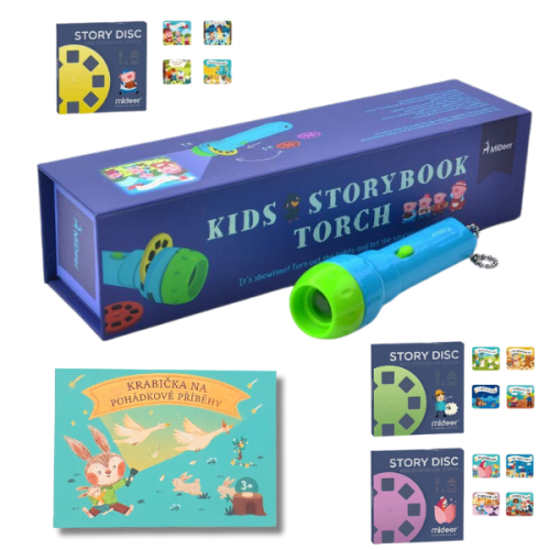 SET Projector flashlight 12 fairy tales I + box