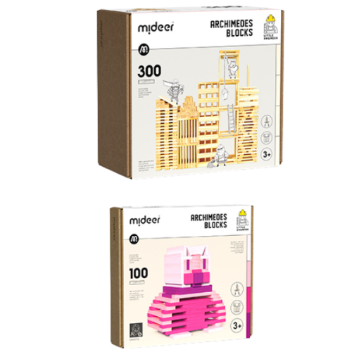 SET BLOCKS building blocks + pink colors 400 pcs