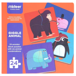 Giggling animals Puzzle set 24 pieces