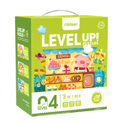 LEVEL UP! 04 - Pohádkové stavby puzzle 3v1