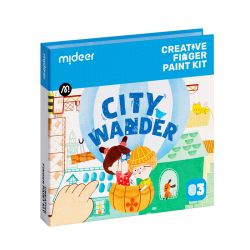 Toulky městem sada prstového malování