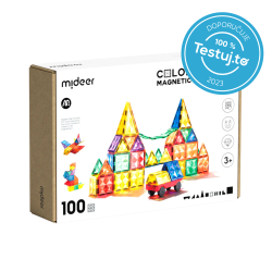 Coloured magnetic building set 100 pcs