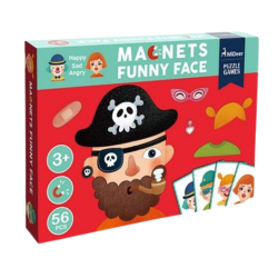 Magnetic board - Funny faces 56 pieces